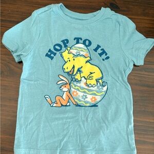 Old Navy Blue 'Hop To It' Dinosaur Tee